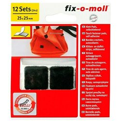 Fix-o-moll Velkro podloga (25 x 25 mm, Črna, Lepljenje, 12 kos) Cene