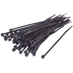 TRU COMPONENTS TC-BT-250-7.6-UVB vezice 250 mm 7.6 mm crna kemijska otpornost, UV stabilizirana 100 St. Cene