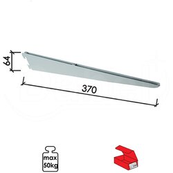 Dabel nosač police modularni N3101 Bela 370/64mm Q 1713143 Cene