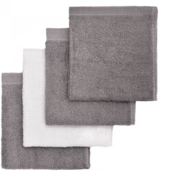 T-TOMI BIO Bamboo Baby Washcloths krpa za umivanje Grey 25 x 25 cm 4 kos Cene