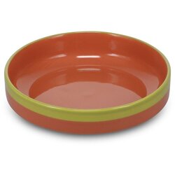 ONA Zeleni/narančasti dubok tanjur od kamenine ø 21 cm Duo – Cene