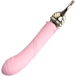 Zalo Courage Heating - punjivi, luksuzni vibrator G-točke (ružičasti) Cene