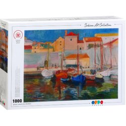 Oddo Slagalica Serbian Art Collection, Petar Dobrović, Jedrilice u luci, 1000 delova Cene