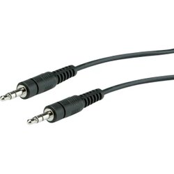 Roline 11.09.4503 utičnica audio priključni kabel [1x 3,5 mm banana utikač - 1x 3,5 mm banana utikač] 3.00 m crna sa zaš Cene