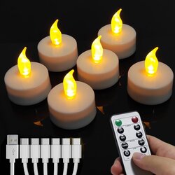 HJINGCHEN 6x Polnilne LED čajne svečke z daljincem Cene