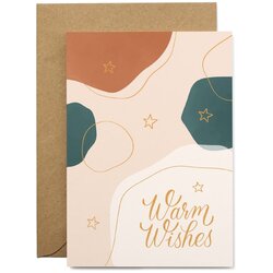 Printintin Božična voščilnica iz recikliranega papirja z ovojnico Warm Wishes, format A6 Cene