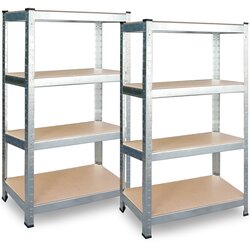 Plonos Durable Metal Storage Shelf Set of 2 - 174 x 80 x 40 cm - PL-701, (21740358) Cene