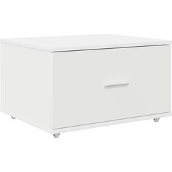 vidaXL Ladica s Kotačima Bijela 55x45x33.5 cm Kvalitetno Drvo Cijene