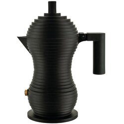 Alessi pulcina kafetiera espresso za 3 skodelice / črna mat / aluminij, (20456306) Cene