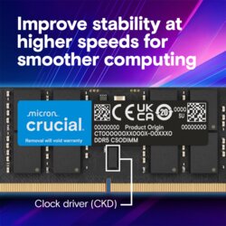 Crucial 32GB DDR5-6400 SODIMM CL52, 1.1V Cene