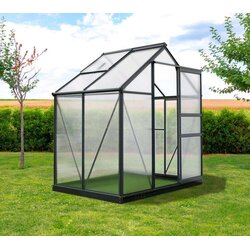 WESTMANN aluminijski staklenik Flora 64 | Antracit | 132x192x202 cm Cene