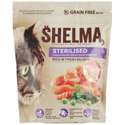 SHELMA Suha hrana za mačke losos Sterile Adult, 750 g Cene