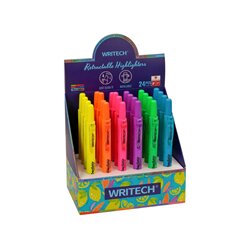 Writech Marker Fluo Click, kompletan stalak, 24 komada Cene