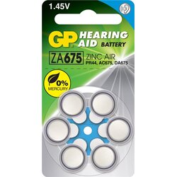 GP Batteries ZA675 - za Slušne aparate 6 baterij (BLISTER), (20430903) Cene