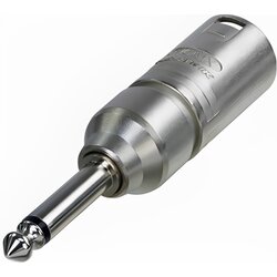 Neutrik Vsestranski adapter XLR 3-pin na 6,35 mm moški, Srebrna, (5000218679) Cene