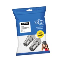 Zed Electronic RF-SET2 - rf utikač + rf utičnica metalna Cene