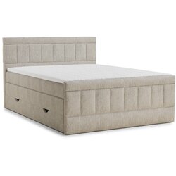 Maison de Rêve Bež boxspring postelja s prostorom za shranjevanje 160x200 cm Caya – Cene