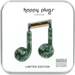 Happy Plugs Earbud Plus slušalice, Peacock Cene