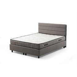 Hanah home Motya 120 x 200 - Light Grey Light Grey Single Bed Base & Headboard Cene