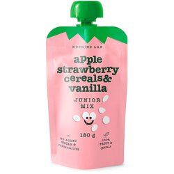 Nutrino Lab Junior jabolko, jagoda, žitarice, vanilija 180 g Cene