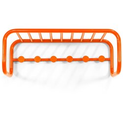 Spinder Design Oranžen kovinski stenski obešalnik s polico Retro – Cene