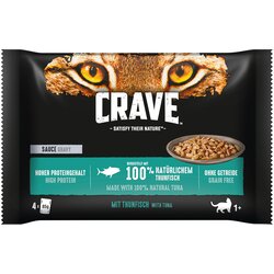 CRAVE Pouch multi pakiranje 4 x 85 g - Tuna z omako Cene