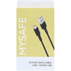 MySafe kabel - 1m - MicroUSB - Crna KP25592 Cene