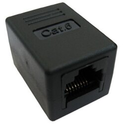 Secomp value RJ45 coupler cat6, UTP, black ( 1693 ) Cene