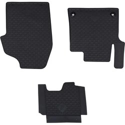 vidaXL Avto preproga 3 pcs Črna Guma, (5000204210) Cene