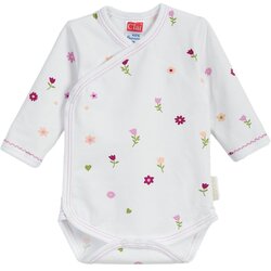 Clar zg. deli bodi preklop KR 01813 potisk rožice D bela 62 Cene