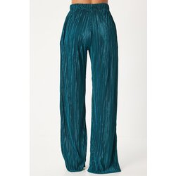 Happiness İstanbul Women's Dark Green Pleated Sleeveless Knitted Blouse Palazzo Pants Set Cijene