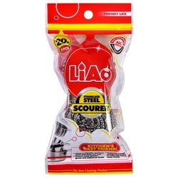 LIAO Žica za Sudove H130043 2/1 – Inox Žice za Ribanje Šerpi/ Tiganja i Posuđa 20 g Cene