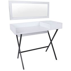 Woody Fashion Toaletni stolić Kijev, 100x50x89 cm, Bijeli Cijene