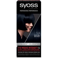 Syoss barva za lase - Permanent Coloration - 1_4 Blue Black Cene