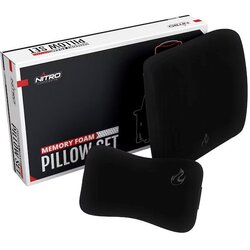 Nitro Concepts Memory Foam Pillow Set Black /Black - foam cushion set Cene