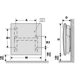 Thermor Evidence 3 Konvektorski radijator 2500 W Cene
