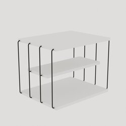 Decortie Side Table - Lifon -White Bijela Cene