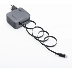forcell F-ENERGY GaN III VT-R5 travel punjač sa kablom Type C and Type C charging port PD QC4.0 3A 45W gray Cene