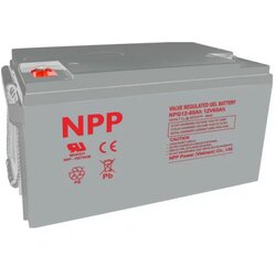NPP NPG12V 65Ah, GEL BATTERY, C20=65AH, T14, 350168179179, 18,3KG, Light grey Cene