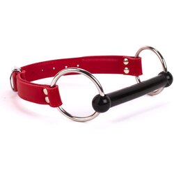 DEVIL STICKS Soft Lamb Leather Silicone Mouth Piece Red Cene