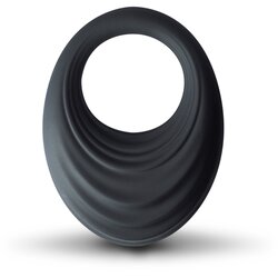 Rocks Off Spire Vibrating Liquid Silicone Ring Black Cene