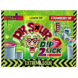  Dr. Sour, tvrde bombone sa tečnim slatkišem, Dip 2 Lick, 18g Cene