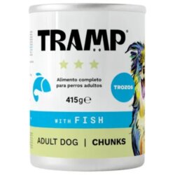 TRAMP 3* Dog Chunks With Fish - Koščki ribe za odrasle pse, 8 x 415 g, (5000008074) Cene