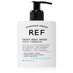 REF Colour Boost Masque nežna hranilna maska brez permanentnih barvnih pigmentov VIVID TURQUOISE 200 ml Cene