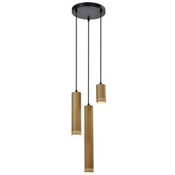 Candellux Lighting visilica s metalnim sjenilom u crnoj i zlatnoj boji tubo - Cene