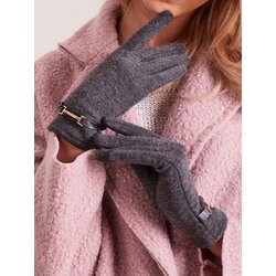 Wool Fashion Italia Gloves-AT-RK-6202.09-dark gray Cene