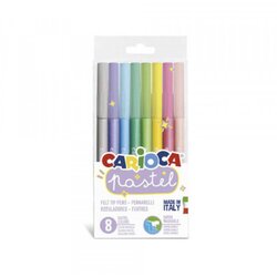 Carioca Pastel Felt Tip Pens - 8 kos. Cene