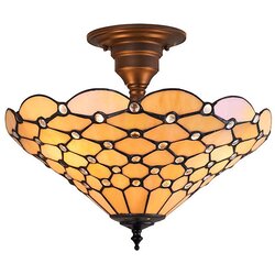 Endon 64300 - plafonski luster tiffany pearl 3xE27/60W/230V prečnik 37 cm Cene