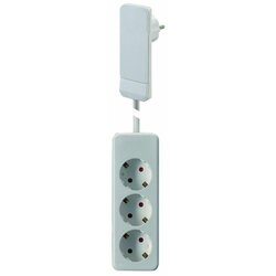 Boschmann podaljšek s ploščatim vtikačem 3x220V 1,5m FLAT PLUG bel 933.007, (21165865) Cene