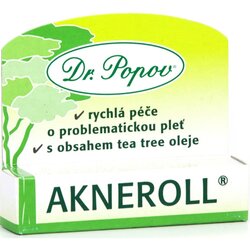 Dr. Popov Akneroll with tea tree lokalna nega proti nepravilnostim na aknasti koži 6 ml Cene